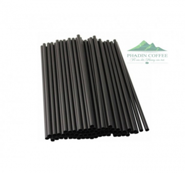 straight straw  8mmx21mm  (black)