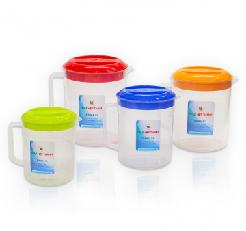 plastic mug  (1, 1.5, 2 liters)